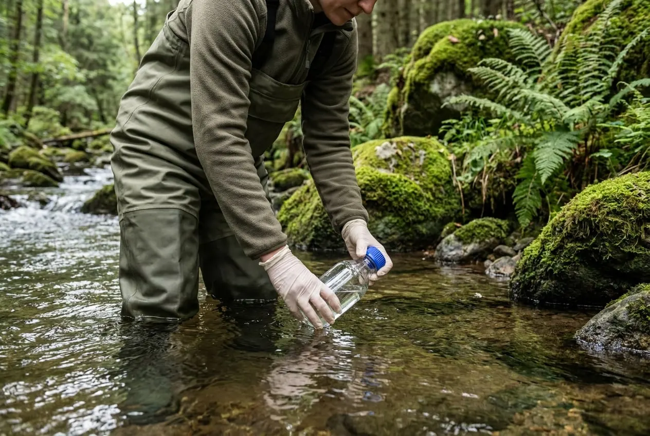 Schadstoffmonitoring in einem Wasserschutzgebiet